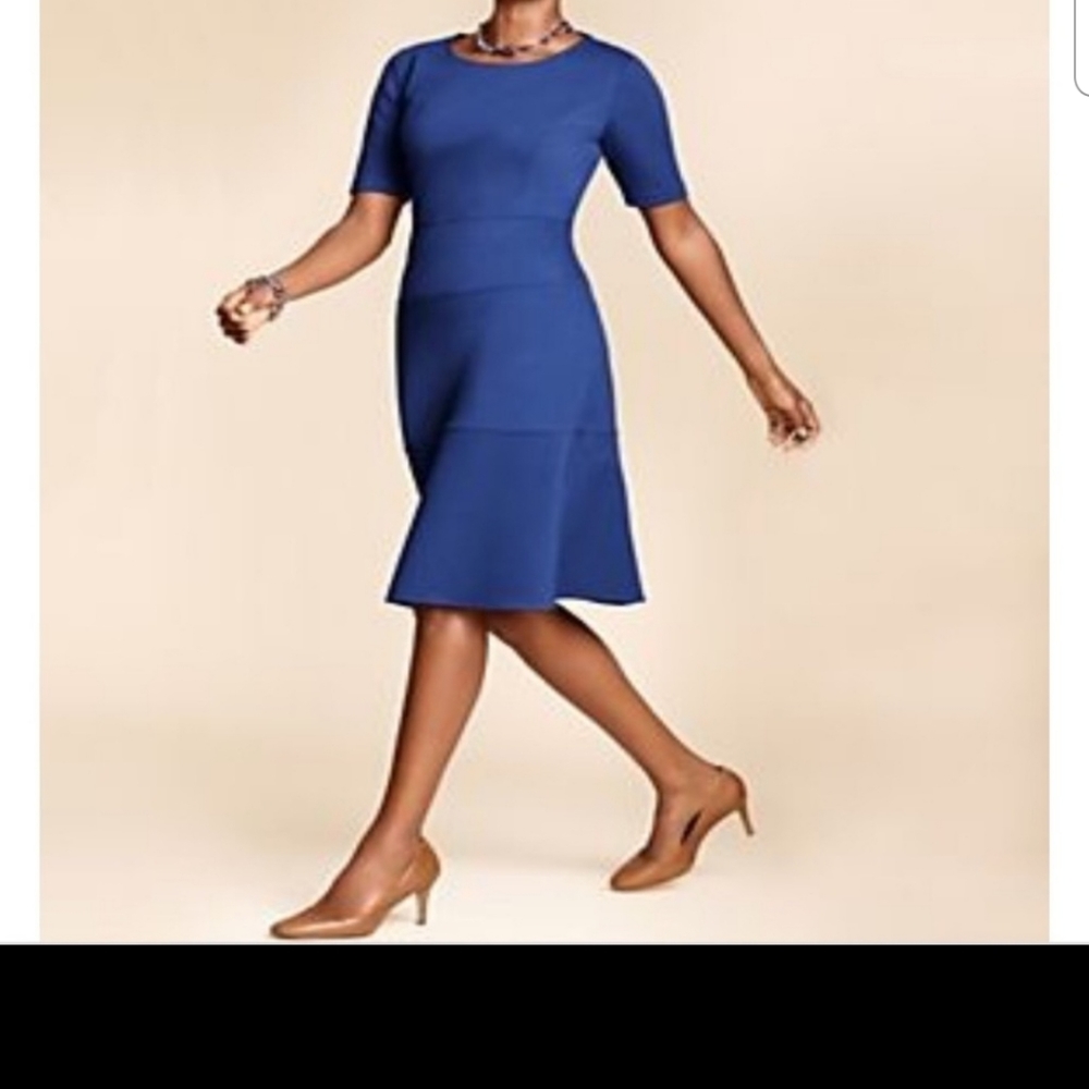 Talbots navy dress